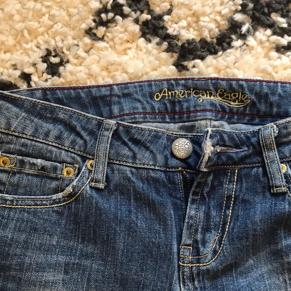 Medium Wash Bootcut Hipster American Eagle Jeans - Picture 2 of 4
